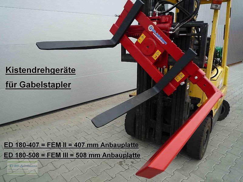 Kompaktlader typu EURO-Jabelmann Kistendrehgeräte für Gabelstapler und Frontlader, NEU, eigene Herstellung  (Made in Germany), Neumaschine w Itterbeck (Zdjęcie 1)