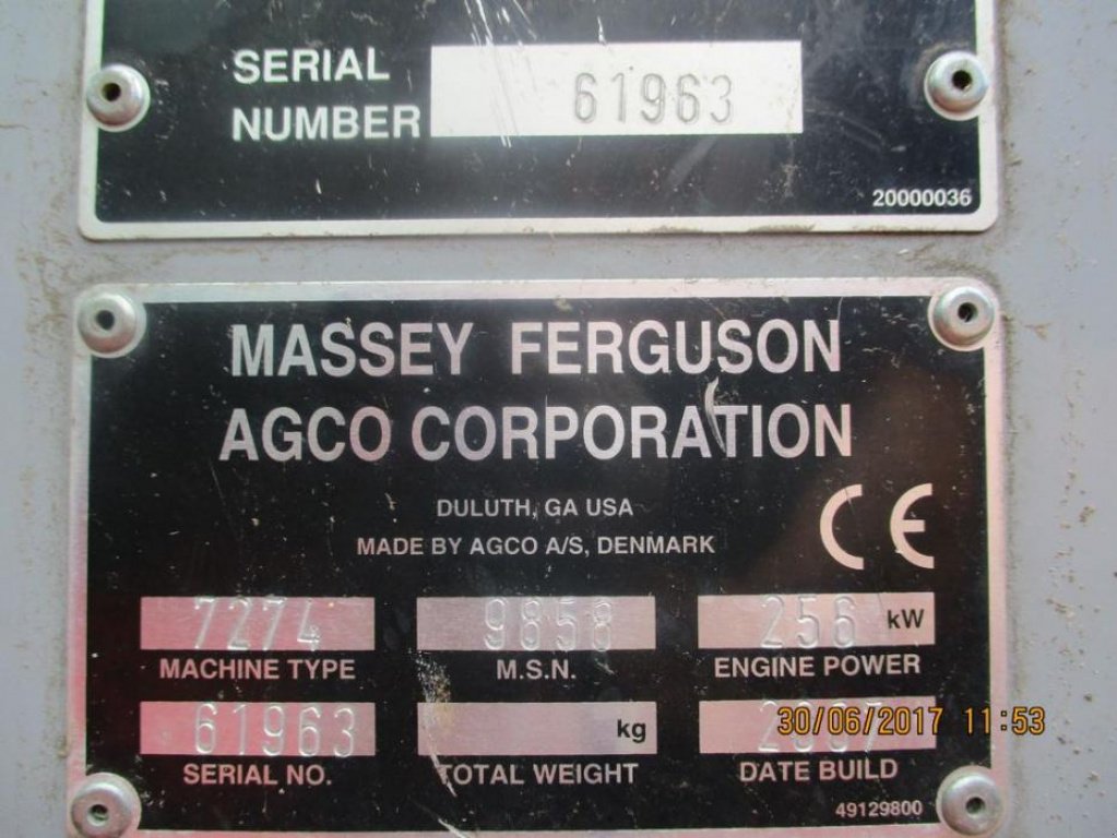 Oldtimer-Mähdrescher typu Massey Ferguson 7274 Cerea, Neumaschine w Не обрано (Zdjęcie 2)