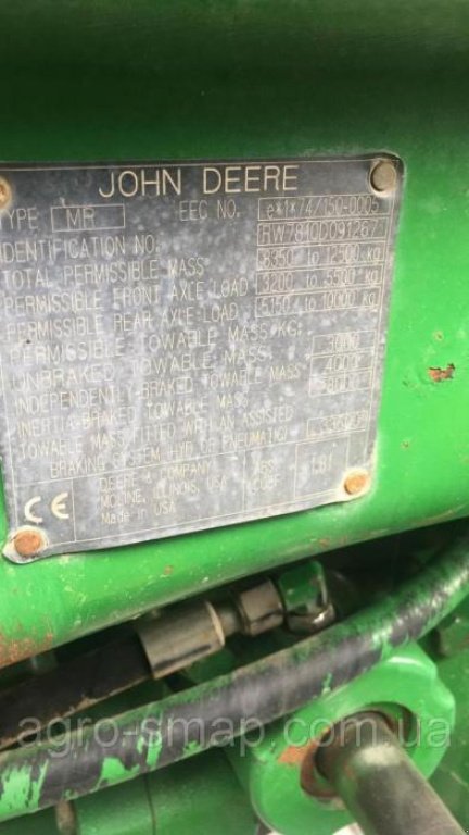 Oldtimer-Traktor typu John Deere 7810, Neumaschine w Горохів (Zdjęcie 2)