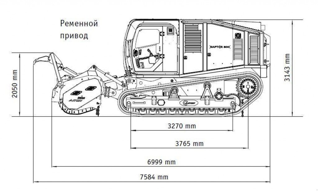 Straßenfräse typu Prinoth Raptor 800, Gebrauchtmaschine w Київ (Zdjęcie 2)