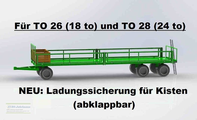 Ballentransportwagen typu PRONAR 3-achs Anhänger, Ballenwagen, Strohwagen, TO 26; 18,0 to, NEU, Neumaschine w Itterbeck (Zdjęcie 21)